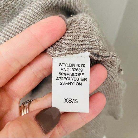 Altar'd State Pullover Knit Sweater Light Brown Sz XS/S - Picture 5 of 8